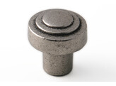 KNOP RICHMOND  30mm OUD ZILVER UITLOOP