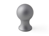 BOUTON _18mm ZAMAC / TEINTE ALUMINIUM.