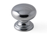 BOUTON ZAMAC / CHROME PIED FIXE 35mm.