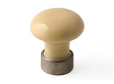 BOUTON _ 30mm  PORCELAINE PAMPLEMOUSSE/ PIE