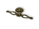 2PC. BOUTON PLAQUE 108mm TEINTE BRONZE