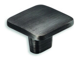BOUTON CARRE ZMC FER BROSSE 32X32X22 MM