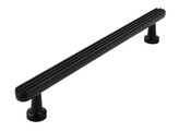 POIGNEE LINES OVALE NOIR MAT CC 160 MM