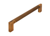 POIGNEE LINES / POIGNEE ROND LAITON ANTIQUE BROSSE CC 160 MM