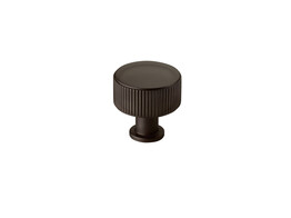 KNOP STIRLING    MESSING O30MM DONKER BRONS