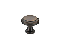 KNOP KNIGHTSBRIDGE   MESSING O38MM DONKER BRONS